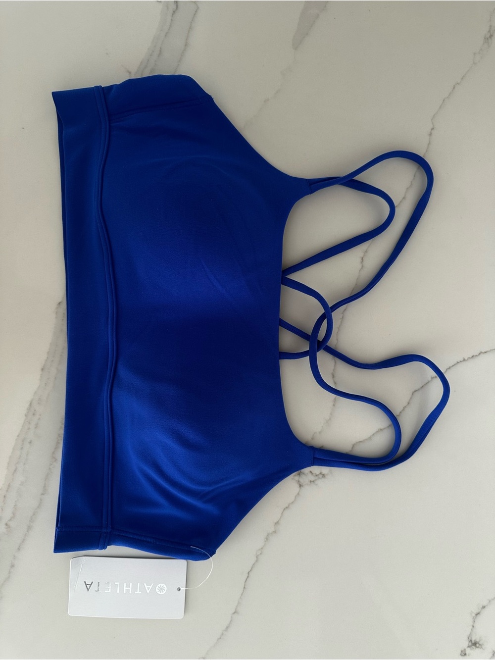 Athleta Strappy Sports Bra — Royal Blue
